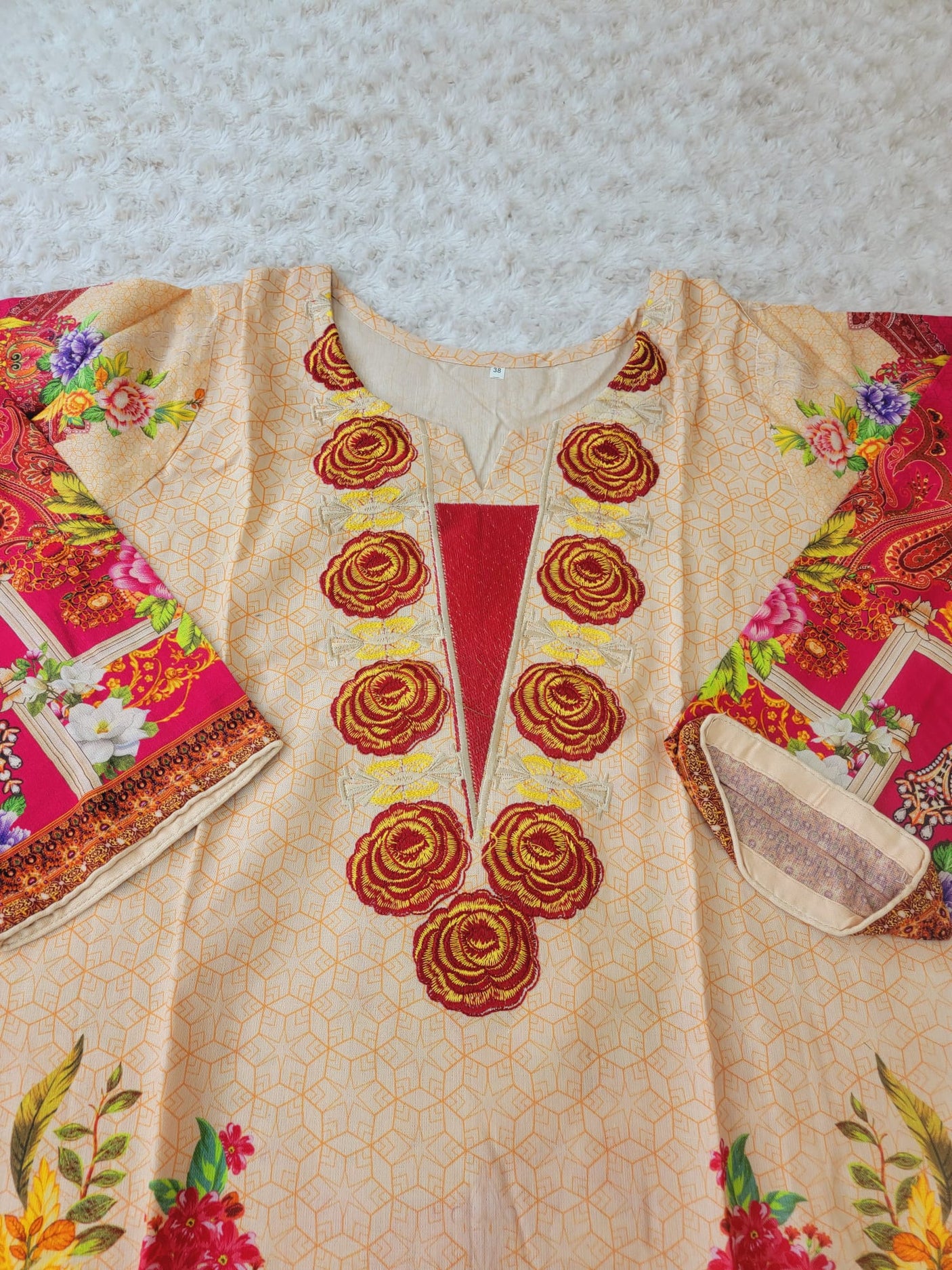 Pakistani linen Embroidered Salwar kameez Ready To Ship