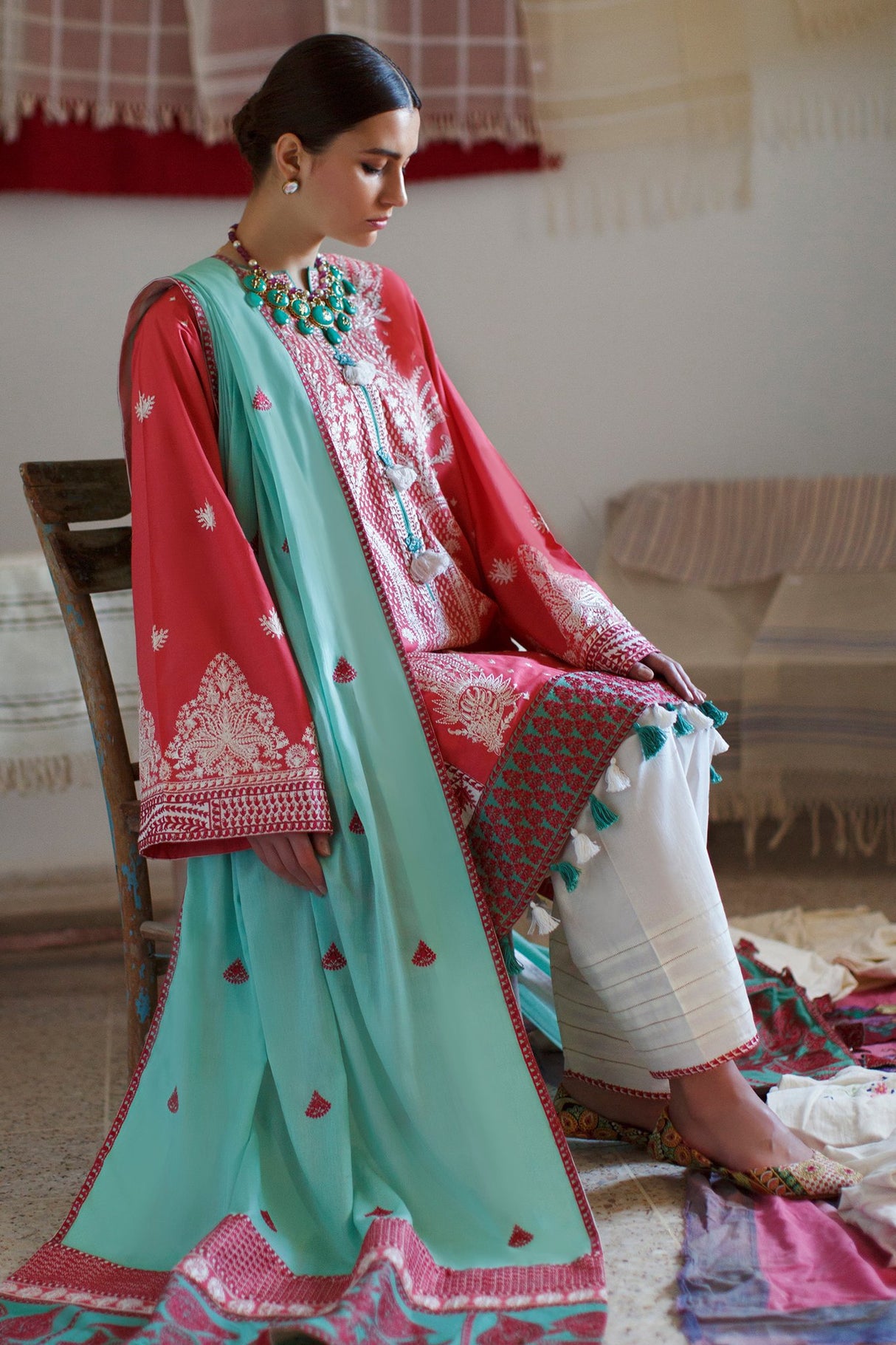 ELAN Embroidered Lawn Collection 100% Original