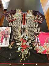 Pakistan Stitched Embroidery Lawn Suit Ready To Ship