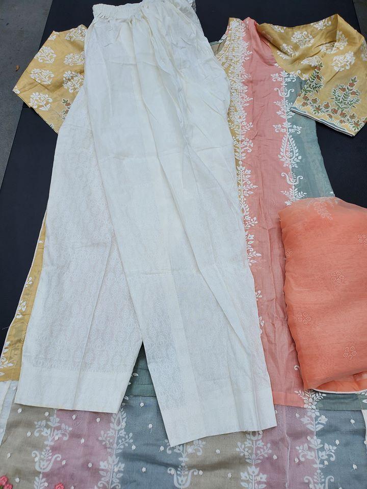 Pakistani Stitched Embroidery Lawn Suit Ready To Ship