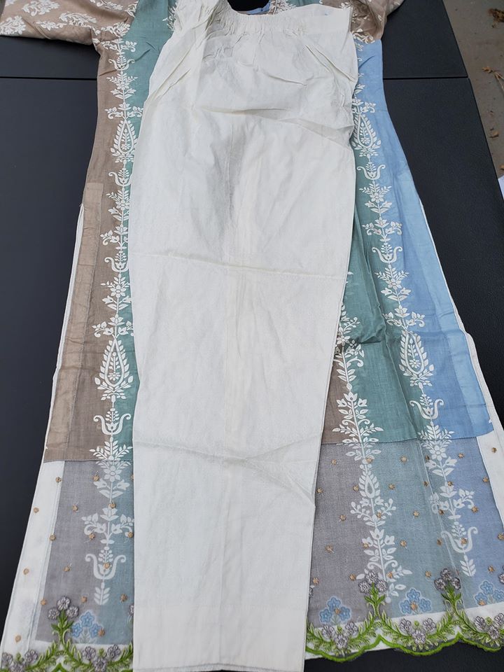 Pakistani Stitched Embroidery Lawn Suit Ready To Ship