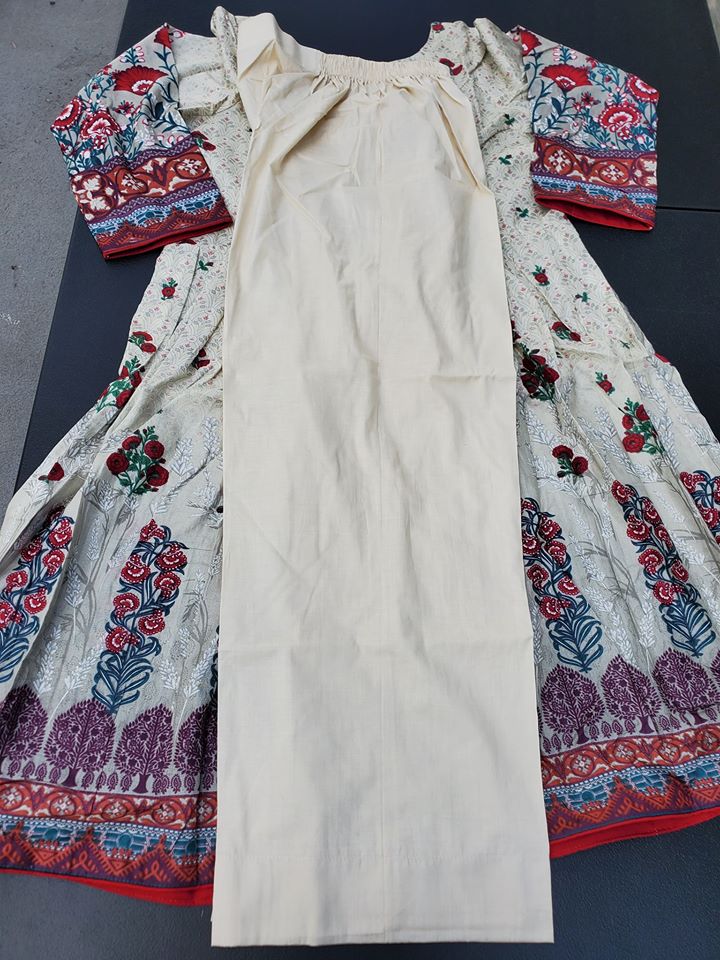 Pakistan Stitched Embroidery Lawn Suit Ready To Ship