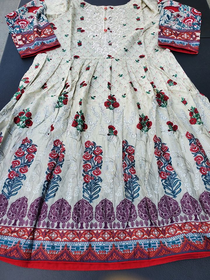 Pakistan Stitched Embroidery Lawn Suit Ready To Ship