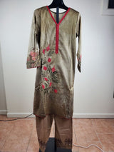 Pakistani Stitched Embroidery Lawn Suit Ready To Ship