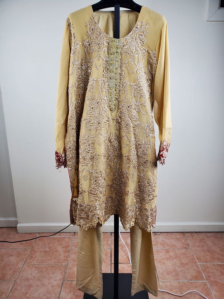 Pakistani Stitched Embroidery Party Suit Ready To Ship