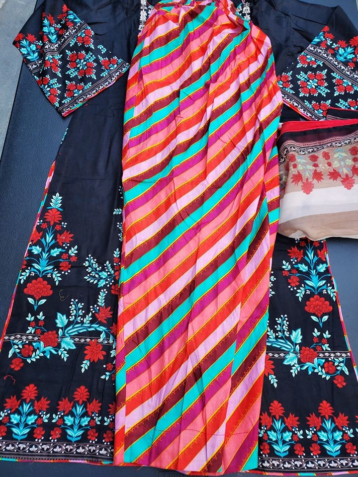 Pakistani Stitched Embroidery Lawn Suit Ready To Ship