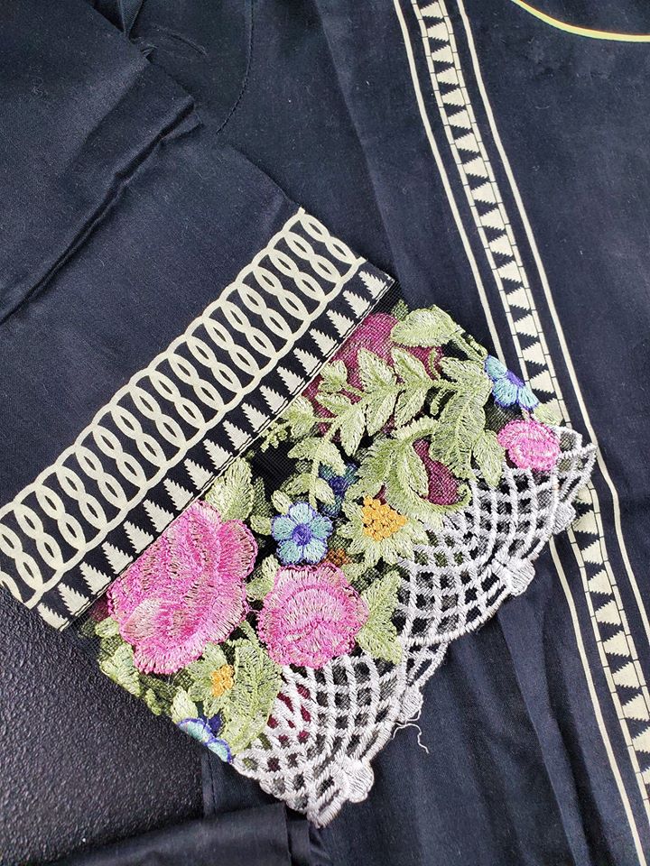 Pakistani Stitched Embroidery Lawn Suit Ready To Ship