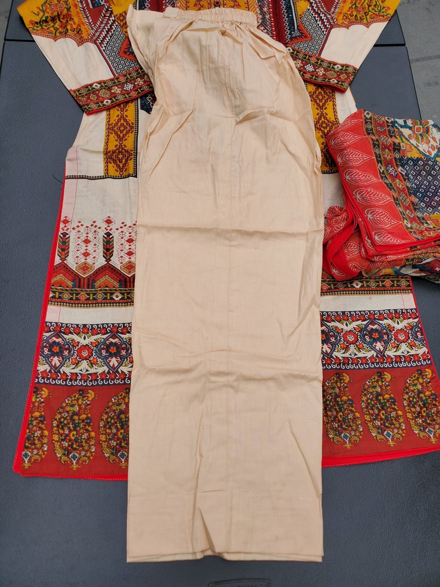 Pakistani Stitched Embroidery Lawn Suit Ready To Ship