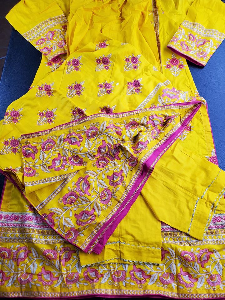 Pakistani Stitched Embroidery Lawn Suit Ready To Ship