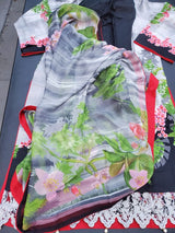 Pakistani Stitched Embroidery Lawn Suit Ready To Ship