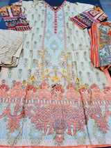 Pakistani Stitched Embroidery Lawn Suit Ready To Ship