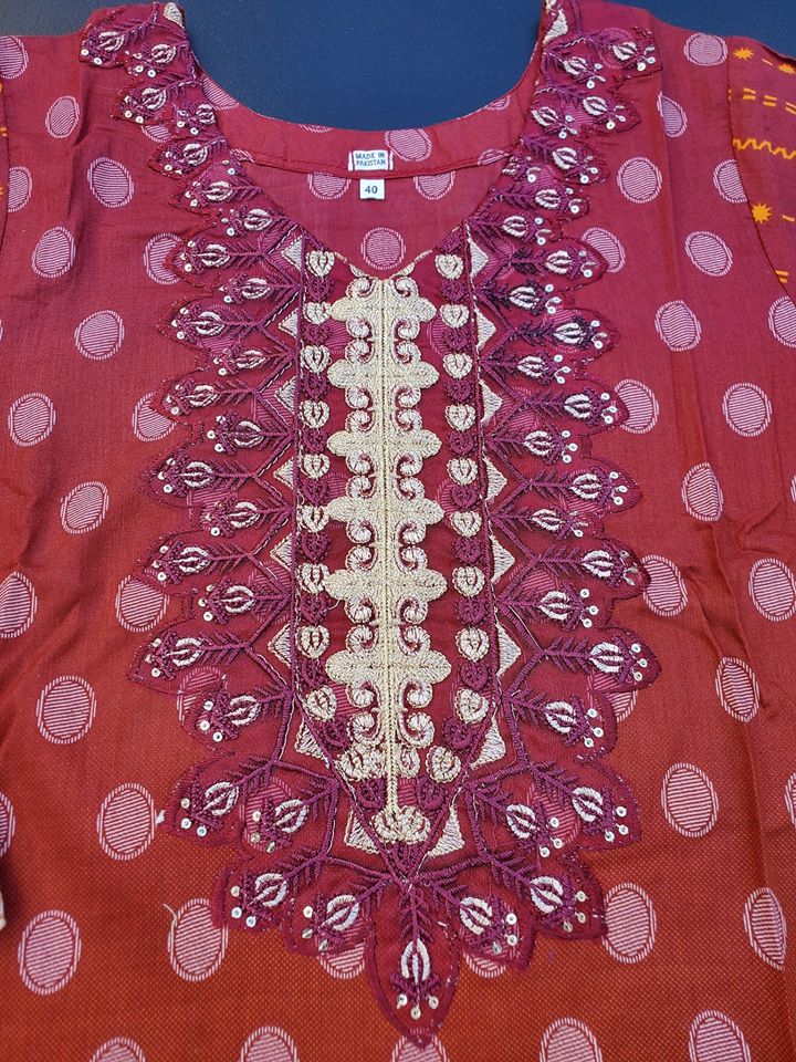 Pakistani Stitched Embroidery Lawn Suit Ready To Ship