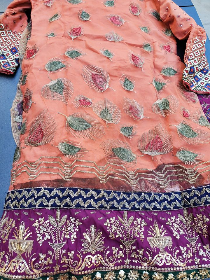 Pakistani Stitched Embroidery Party Wear Dresses Ready To Ship