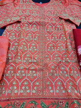 Indian  Embroidered Party Suit Ready To Ship