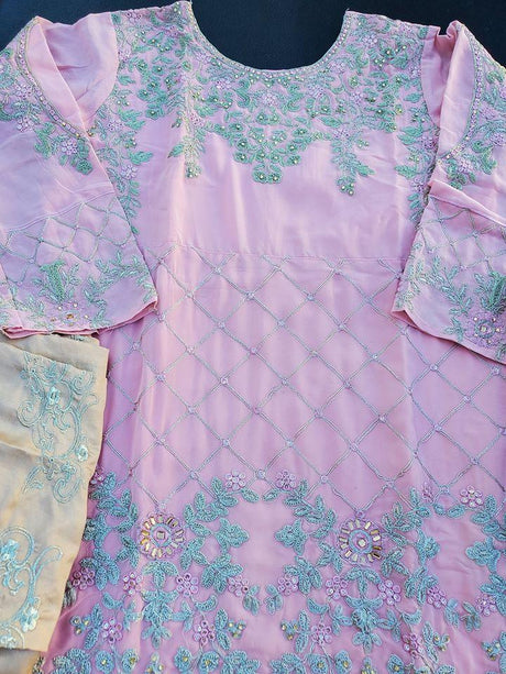 Indian  Embroidered Party Suit Ready To Ship