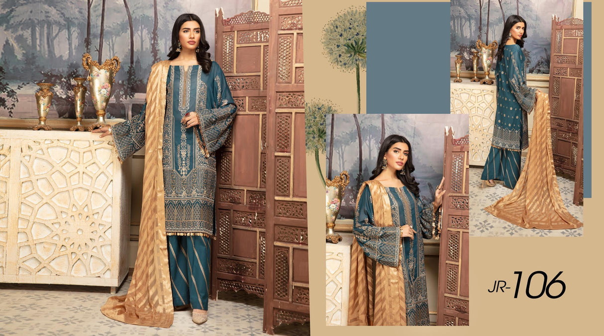 Johra Pinks Embroidered lawn Collection 100% Original