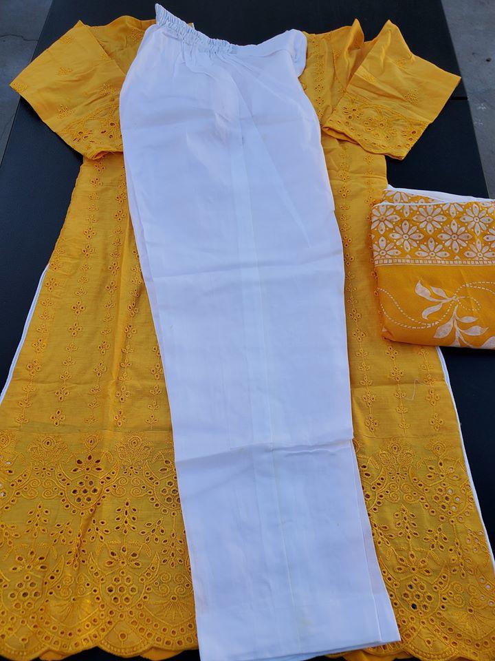 Pakistani Stitched Embroidery Lawn Suit Ready To Ship