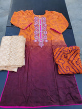 Pakistani Stitched Embroidery Lawn Suit Ready To Ship