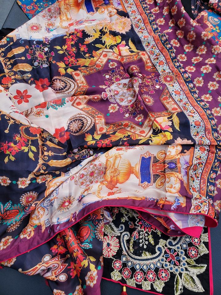 Pakistani Stitched Embroidery Lawn Suit Ready To Ship