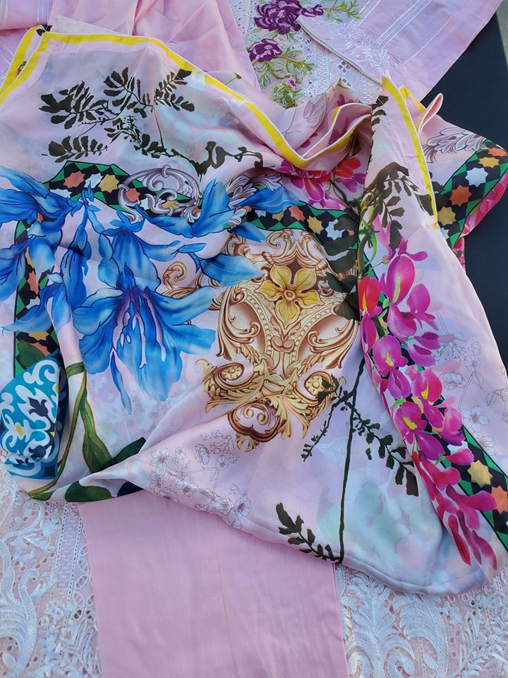 Pakistani Stitched Embroidery Lawn Suit Ready To Ship