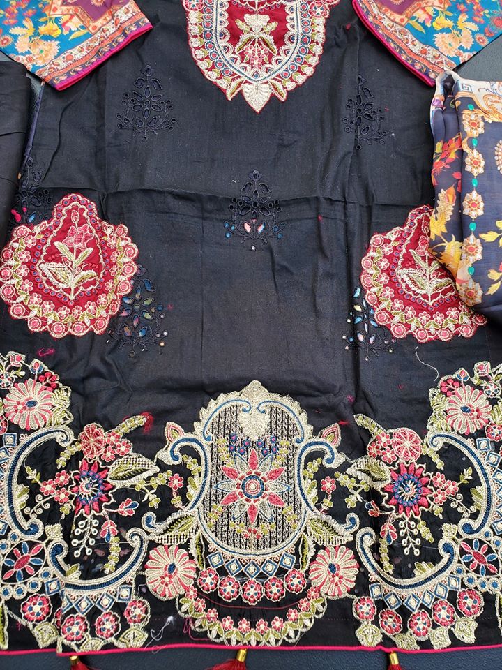 Pakistani Stitched Embroidery Lawn Suit Ready To Ship