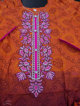 Pakistani Stitched Embroidery Lawn Suit Ready To Ship