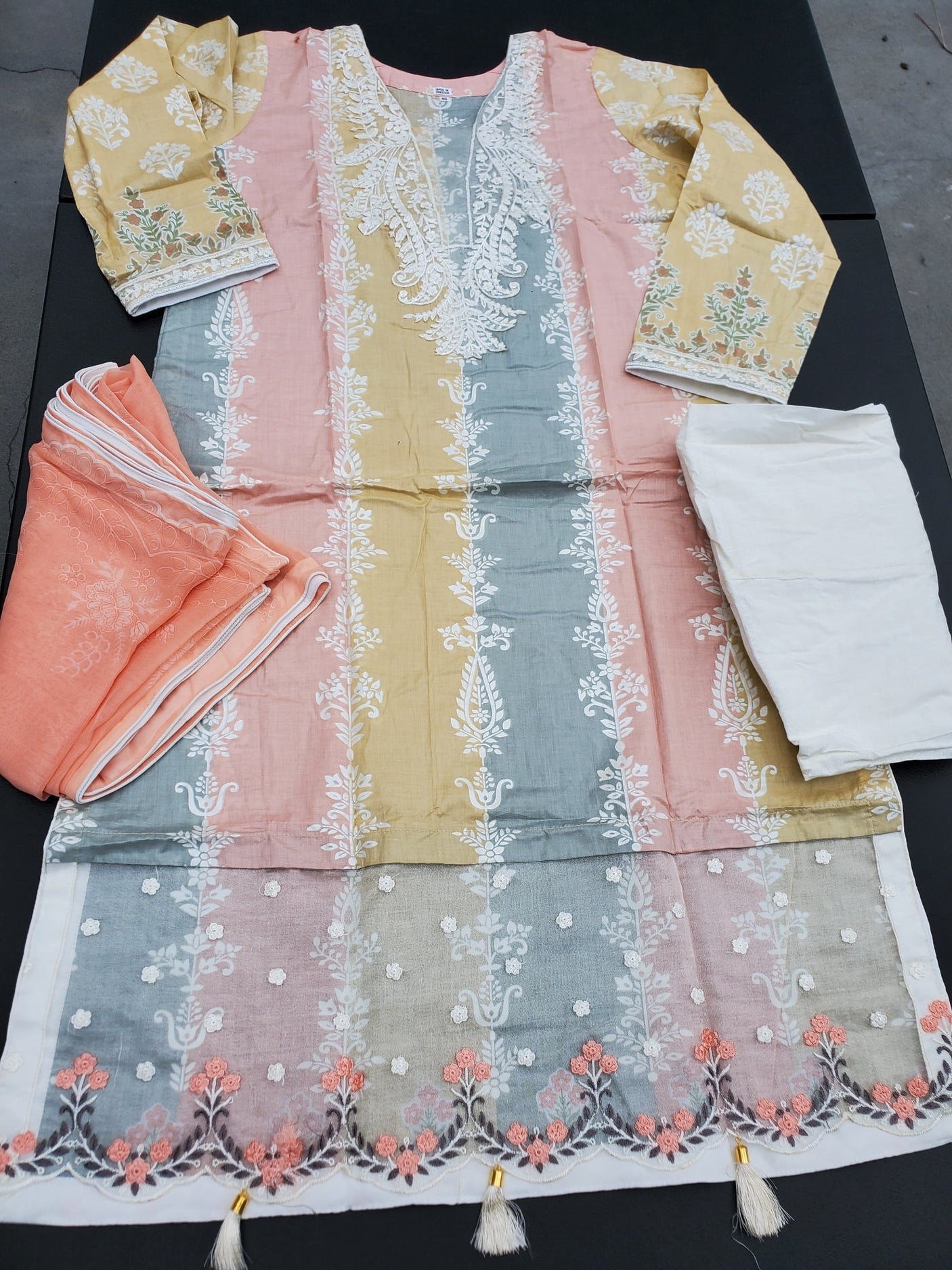 Pakistani Stitched Embroidery Lawn Suit Ready To Ship