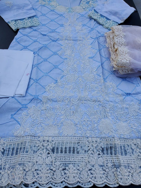 Pakistani Stitched Embroidery Lawn Suit Ready To Ship