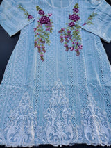 Pakistani Stitched Embroidery Lawn Suit Ready To Ship