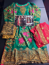 Pakistani Stitched Embroidery Party Wear Dresses Ready To Ship