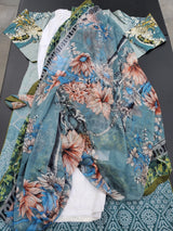 Pakistani Stitched Embroidery Lawn Suit Ready To Ship