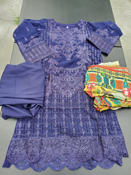 Pakistani Stitched Embroidery Party Wear Dresses Ready To Ship