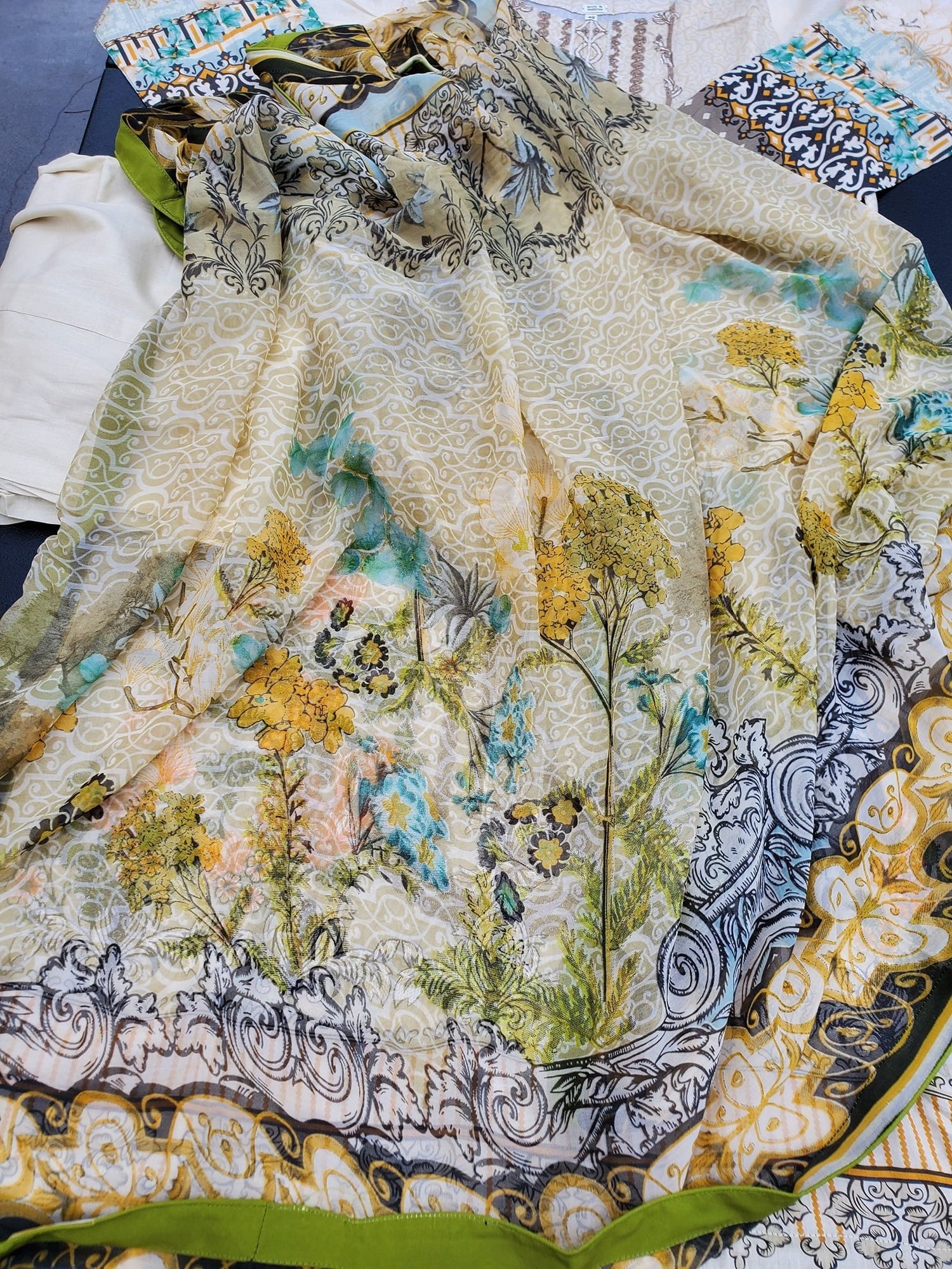 Pakistani Stitched Embroidery Lawn Suit Ready To Ship