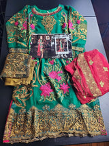 Pakistani Stitched Embroidery Party Wear Dresses Ready To Ship