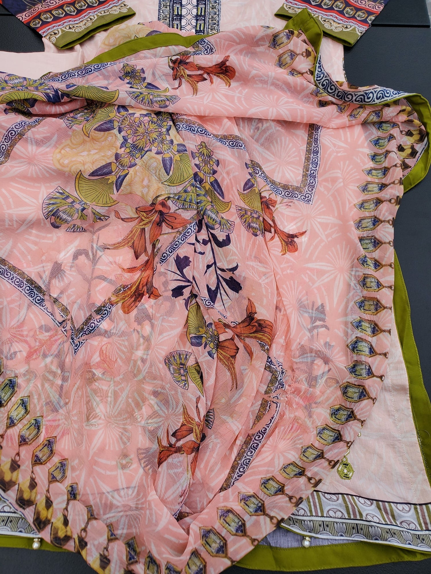 Pakistani Stitched Embroidery Lawn Suit Ready To Ship