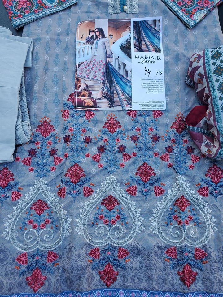 Pakistani Stitched Embroidery Lawn Suit Ready To Ship