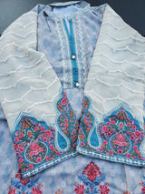 Pakistani Stitched Embroidery Lawn Suit Ready To Ship