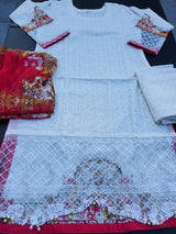 Pakistani Stitched Embroidery Lawn Suit Ready To Ship