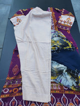 Indian Cotton Stitched Embroidered Suit Ready To Ship
