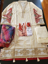 Pakistani Stitched Embroidery Lawn Suit Ready To Ship