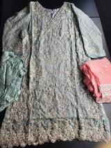 Pakistani Stitched Embroidery Party Wear Dresses Ready To Ship