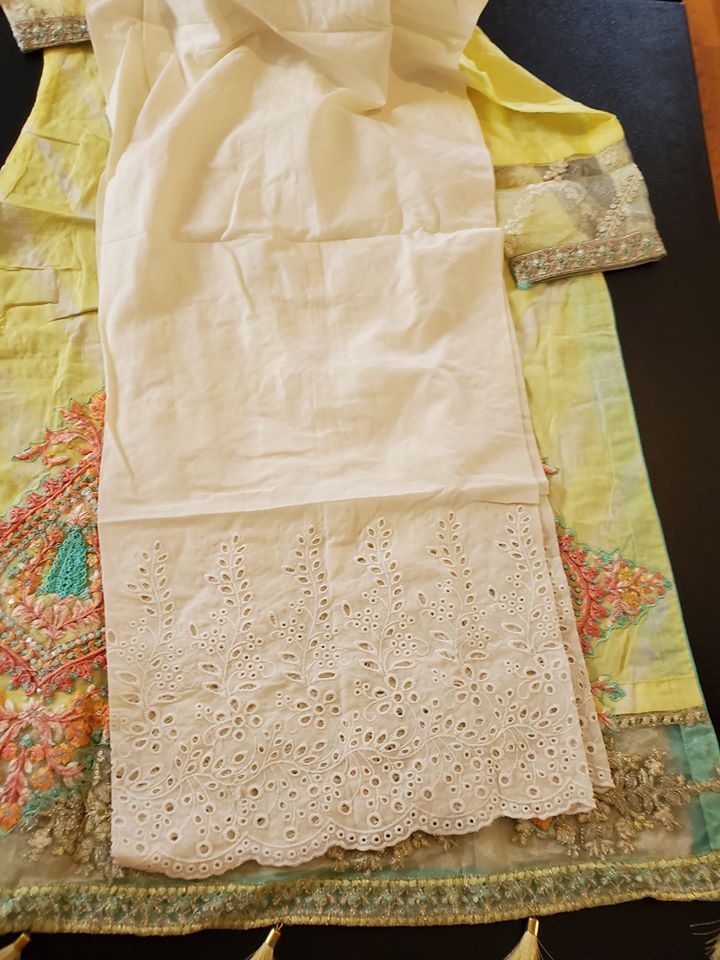 Pakistani Stitched Embroidery Lawn Suit Ready To Ship