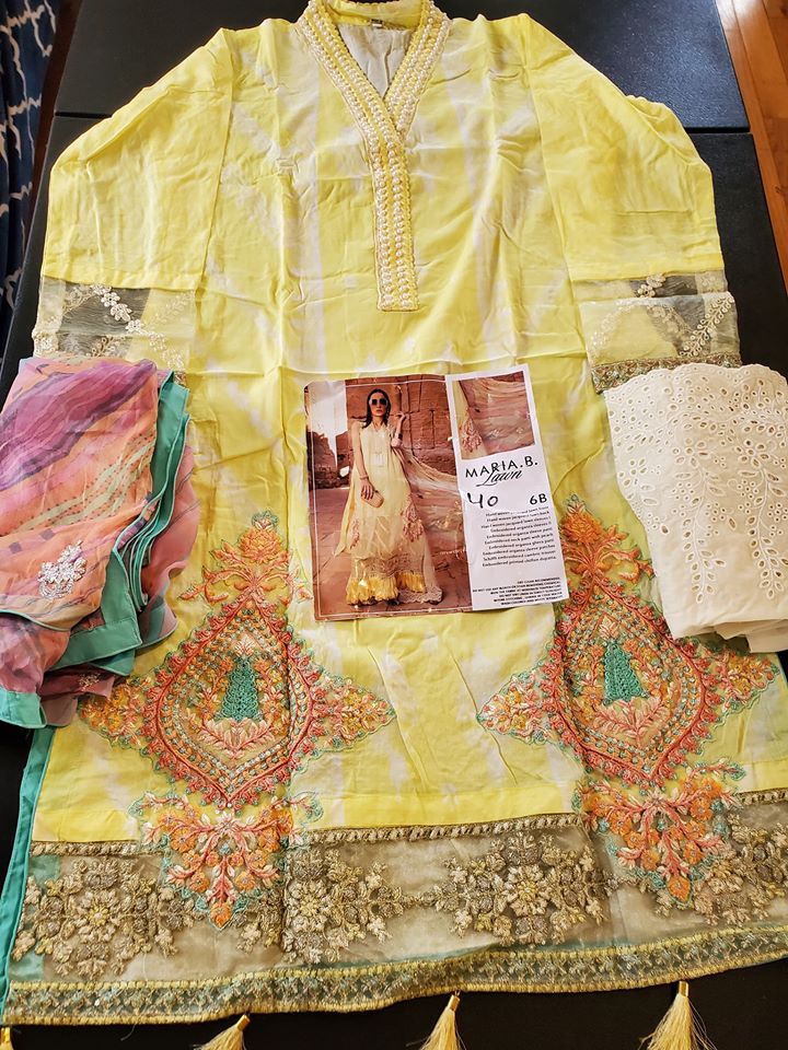 Pakistani Stitched Embroidery Lawn Suit Ready To Ship