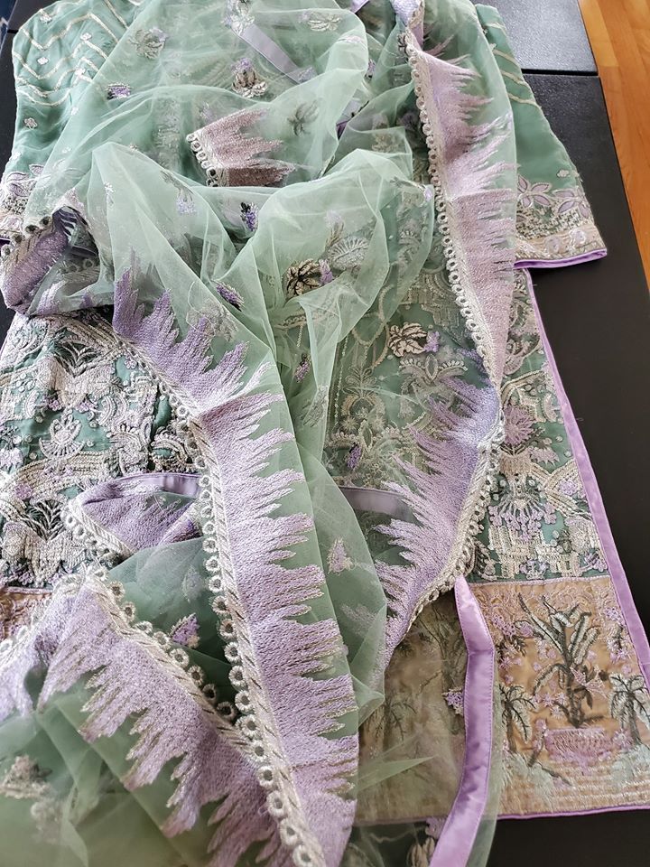 Pakistani Stitched Embroidery Party Wear Dresses Ready To Ship