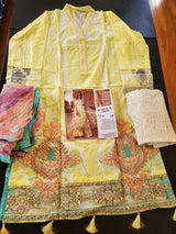 Pakistani Stitched Embroidery Lawn Suit Ready To Ship