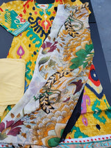 Indian Cotton Stitched Embroidered Suit Ready To Ship