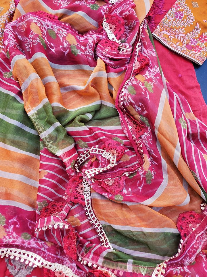 Pakistani Stitched Embroidery Lawn Suit Ready To Ship