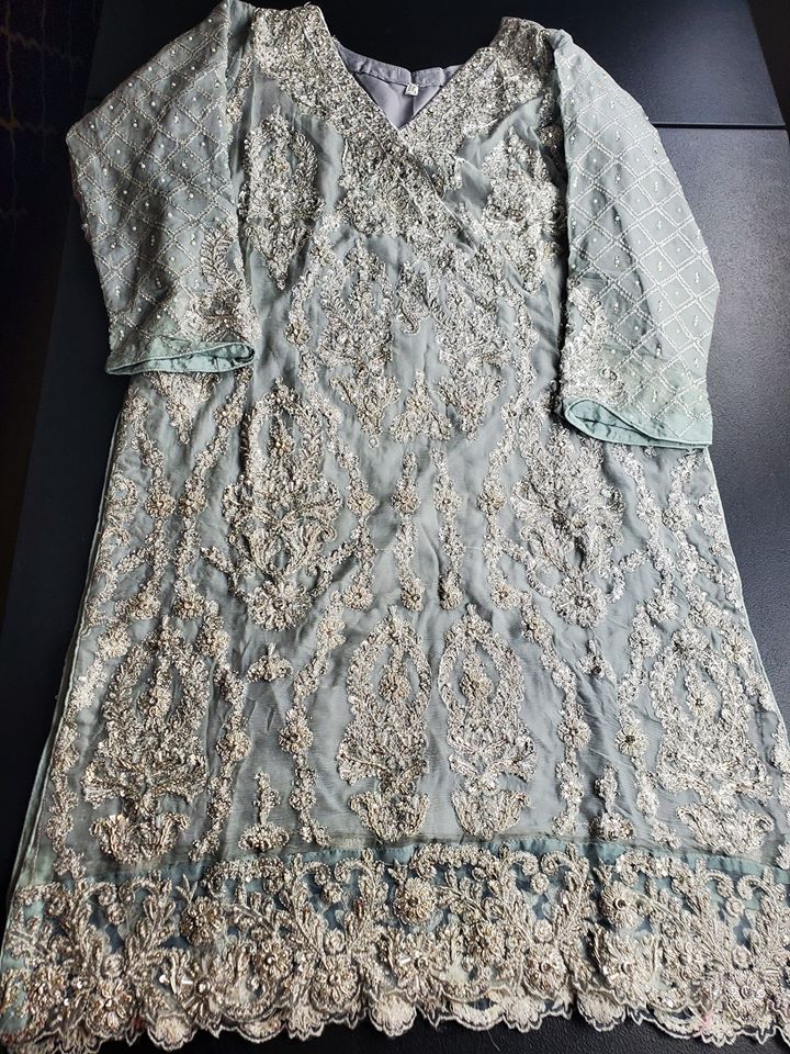 Pakistani Stitched Embroidery Party Wear Dresses Ready To Ship