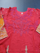 Pakistani Stitched Embroidery Lawn Suit Ready To Ship
