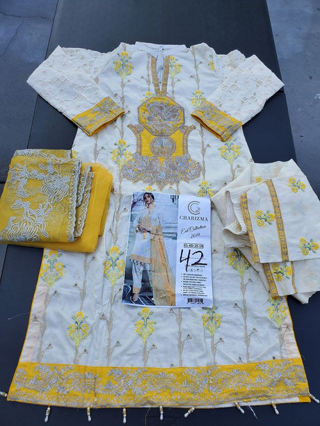 Pakistani Stitched Embroidery Lawn Suit Ready To Ship